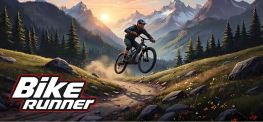 Bike Runner game banner - find where to play in the cloud