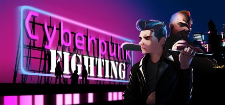 Cyberpunk Fighting game banner - find where to play in the cloud