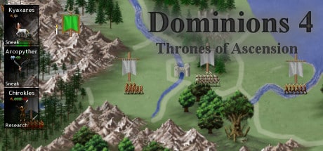 Dominions 4 game banner - find where to play in the cloud
