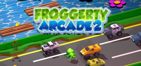 Froggerty Arcade 2 game banner - find where to play in the cloud