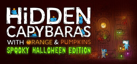 Hidden Capybaras with Orange and Pumpkins: Spooky Halloween Edition game banner - find where to play in the cloud