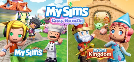 MySims game banner - find where to play in the cloud