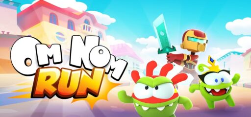 Om Nom Run game banner - find where to play in the cloud