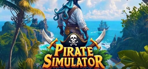 Pirate Simulator - Corsair Skull & Sails game banner - find where to play in the cloud