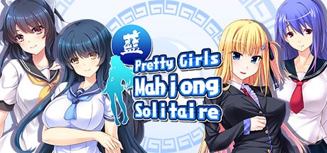Pretty Girls Mahjong Solitaire - Blue game banner - find where to play in the cloud