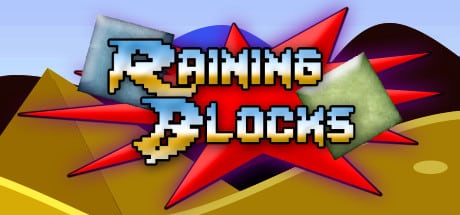 Raining blocks game banner - find where to play in the cloud