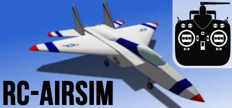 RC-AirSim - RC Model Airplane Flight Simulator game banner - find where to play in the cloud