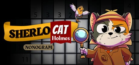 SherloCAT Holmes Nonogram game banner - find where to play in the cloud