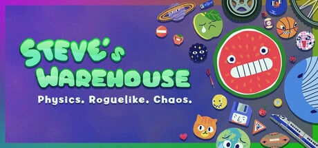 Steve's Warehouse: Physics. Roguelike. Chaos. game banner - find where to play in the cloud