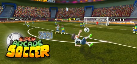 Super Arcade Soccer 2021 game banner - find where to play in the cloud