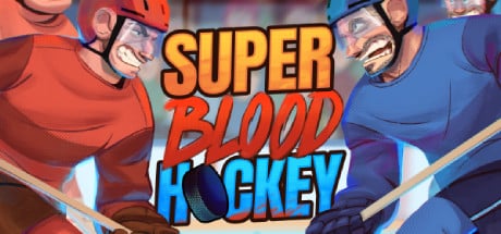 Super Blood Hockey game banner - find where to play in the cloud