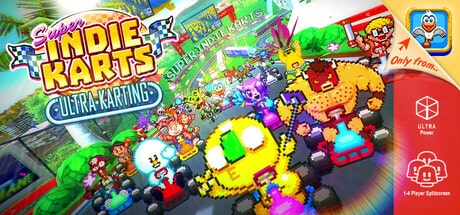 Super Indie Karts game banner - find where to play in the cloud