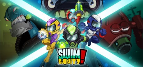 Swimsanity! game banner - find where to play in the cloud