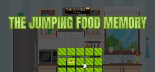 The Jumping Food Memory game banner - find where to play in the cloud