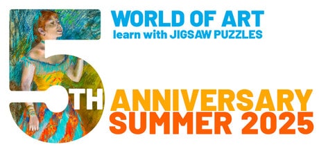 World of Art - learn with Jigsaw Puzzles game banner - find where to play in the cloud
