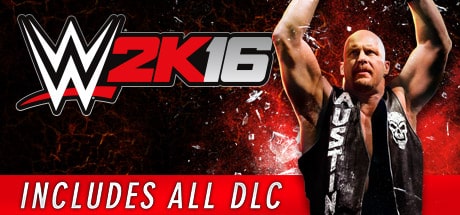 WWE 2K16 game banner - find where to play in the cloud