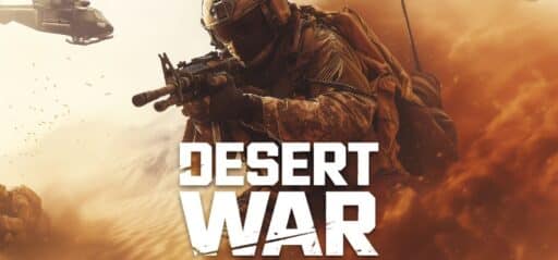 DESERT WAR: Military Combat Shooter game banner - find where to play in the cloud