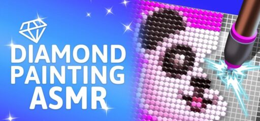 Diamond Painting ASMR game banner - find where to play in the cloud