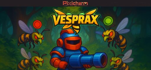 Pixicharm - Vesprax game banner - find where to play in the cloud