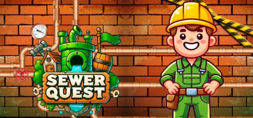 SEWER QUEST game banner - find where to play in the cloud