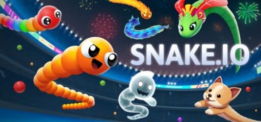 Snake.io game banner - find where to play in the cloud