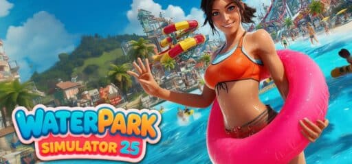 Waterpark Simulator 25 game banner - find where to play in the cloud