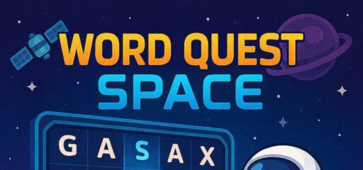 Word Quest Space game banner - find where to play in the cloud