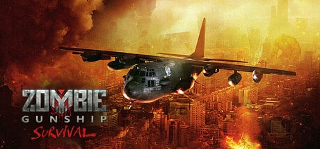 Zombie Gunship Survival game banner - find where to play in the cloud
