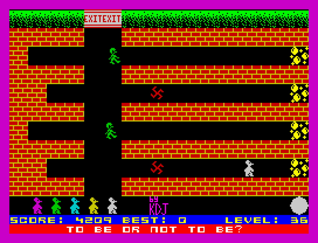 Mutant Monty ZX Spectrum gameplay screenshot