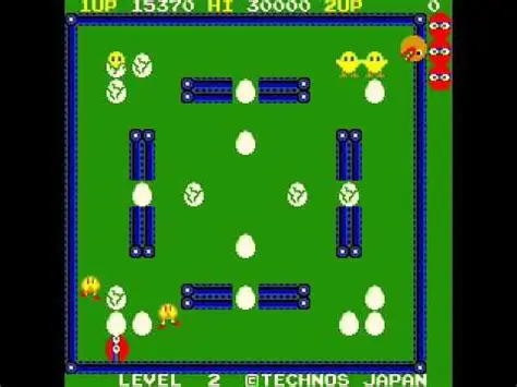 Scrambled Egg 1983 arcade game by Technos Japan