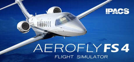 Aerofly FS 4 Flight Simulator game banner - find where to play in the cloud