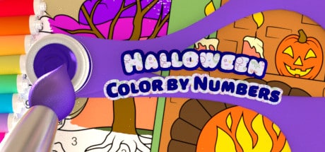Color by Numbers - Halloween game banner - find where to play in the cloud