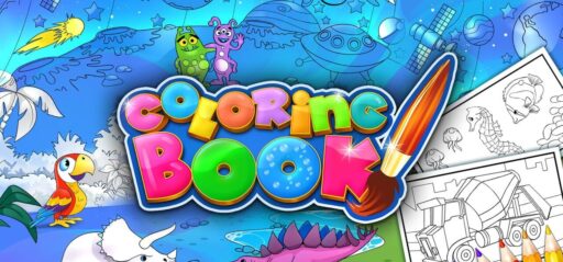 Coloring Book game banner - find where to play in the cloud