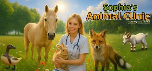 Sophia's Animal Clinic - Mission Wildlife Park game banner - find where to play in the cloud