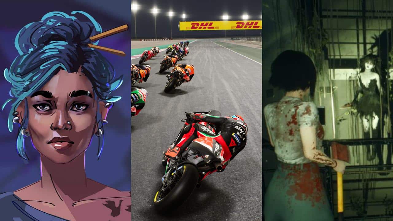 Collage showing DreadOut 2, MotoGP 21, and Song of Farca newly added to Blacknut’s cloud gaming library