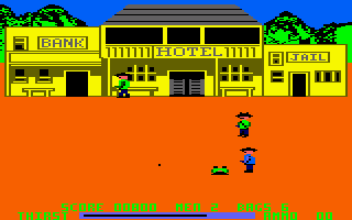 Dead Or Alive Amstrad CPC gameplay screenshot