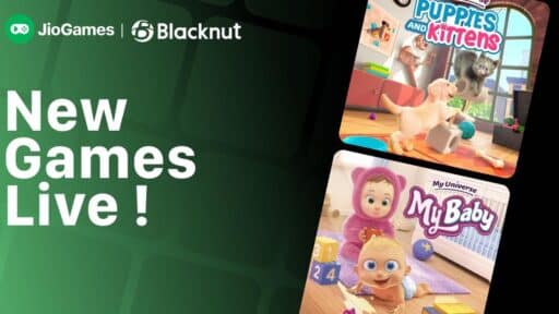 JioGames and Blacknut announce new games: "Puppies and Kittens" and "My Baby" now live.