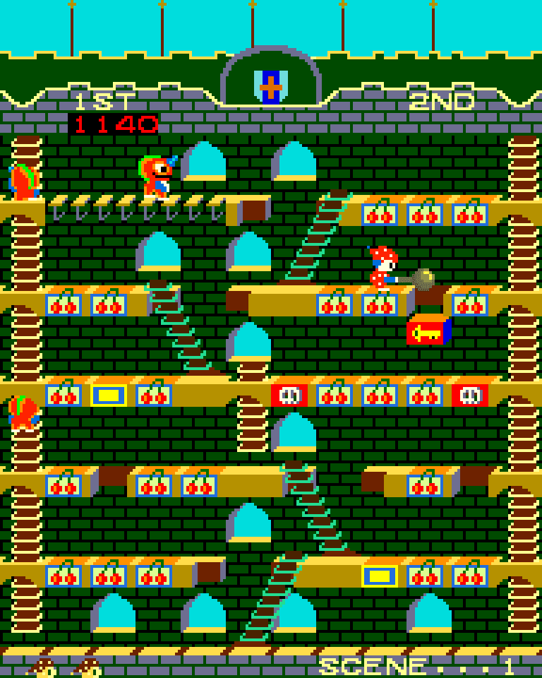 Mr Do's Castle gameplay screenshot