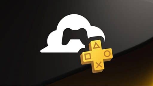 A cloud and controller icon with a yellow PlayStation Plus symbol in front representing PlayStation Cloud Streaming.
