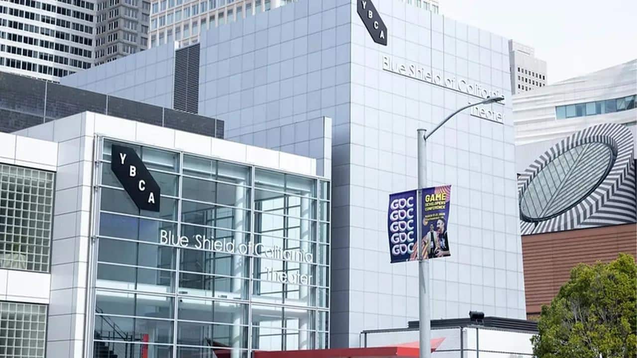 GDC Festival of Gaming 2026 signage outside the Moscone Center in San Francisco