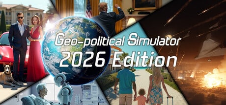 Geo-Political Simulator 2026 Edition game banner - find where to play in the cloud