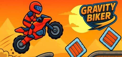 Gravity Biker game banner - find where to play in the cloud