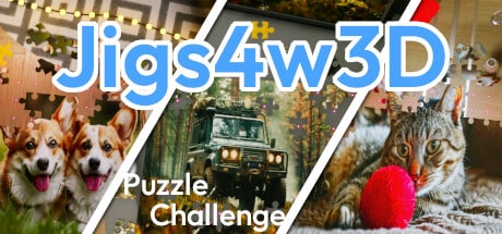 Jigs4w3D Puzzle Challenge game banner - find where to play in the cloud