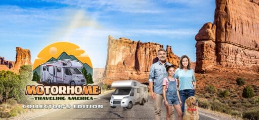 Motorhome: Traveling America game banner - find where to play in the cloud