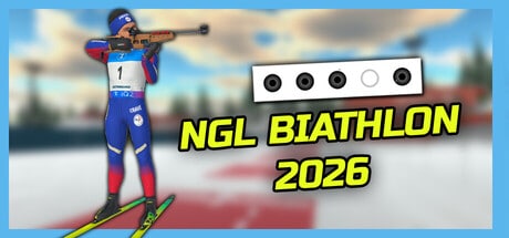 NGL Biathlon 2026 game banner - find where to play in the cloud