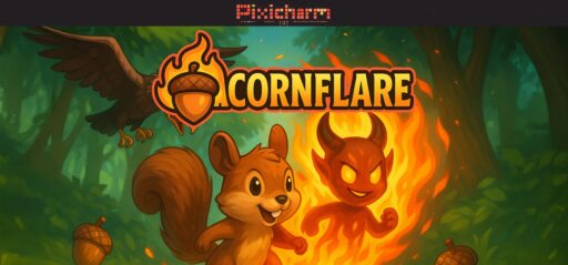 Pixicharm - Acornflare game banner - find where to play in the cloud