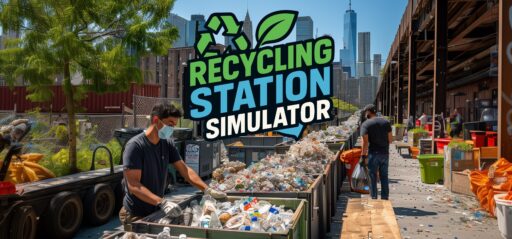 Recycling Station Simulator game banner - find where to play in the cloud