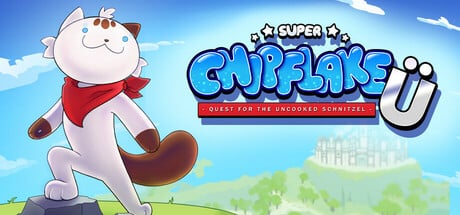 Super Chipflake Ü: Quest for the uncooked Schnitzel game banner - find where to play in the cloud