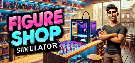 Figure Shop Simulator game banner - find where to play in the cloud