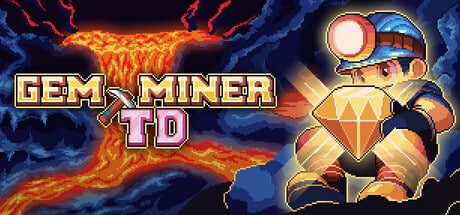 Gem Miner TD game banner - find where to play in the cloud